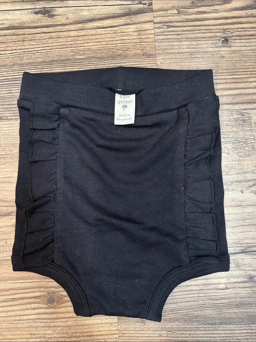 kate quinn Black Ruffle Baby Bloomers Shorts